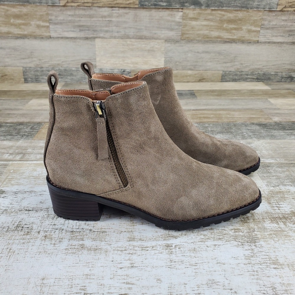 Blondo Samara Womens Ankle Boots Sz 6.5 M Cow Hide Suede Waterproof
